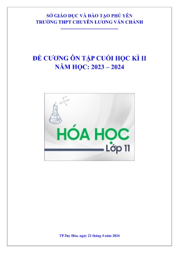 Đề cương Ôn tập Cuối Học kì II Môn Hóa Học Lớp 11 Năm học 2023-2024
