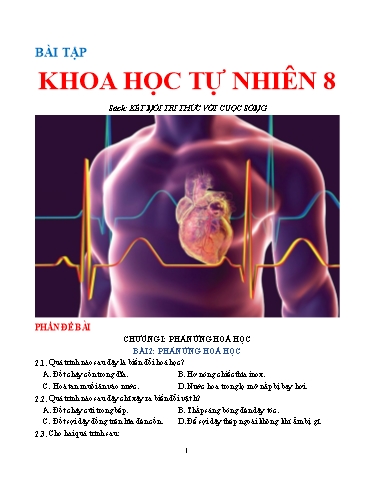 Sách Bài Tập KHTN 8 (Kết nối tri thức)