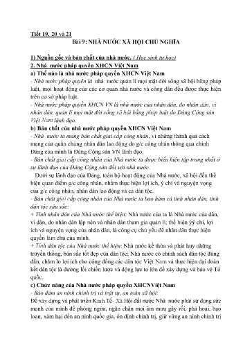 Tài liệu tự học GDCD 11 - Bài 9, 10, 11