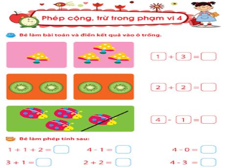 Bài giảng Mầm non Lớp Lá - Trò chơi toán - Chủ đề: Bản thân