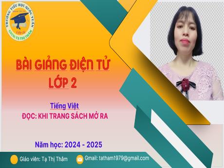 Bài giảng Tiếng Việt 2 (Kết nối tri thức) - Đọc: Khi trang sách mở ra - Tạ Thị Thắm