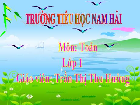 Bài giảng Toán 1 - Tuần 8 - Bài 19: Phép cộng trong phạm vi 10 (Tiết 2) - Trần Thị Thu Hường